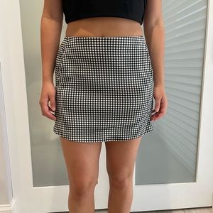 Urban Outfitters checkered mini skirt
